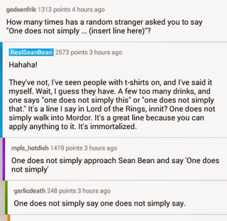 Illustration for article titled Sean Bean did an AMA yesterday (potential spoilers for some, maybe)